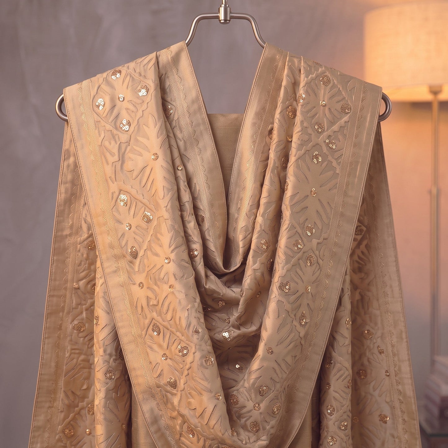 Mehr — Hand Appliquéd Dupatta Dress Her Studio