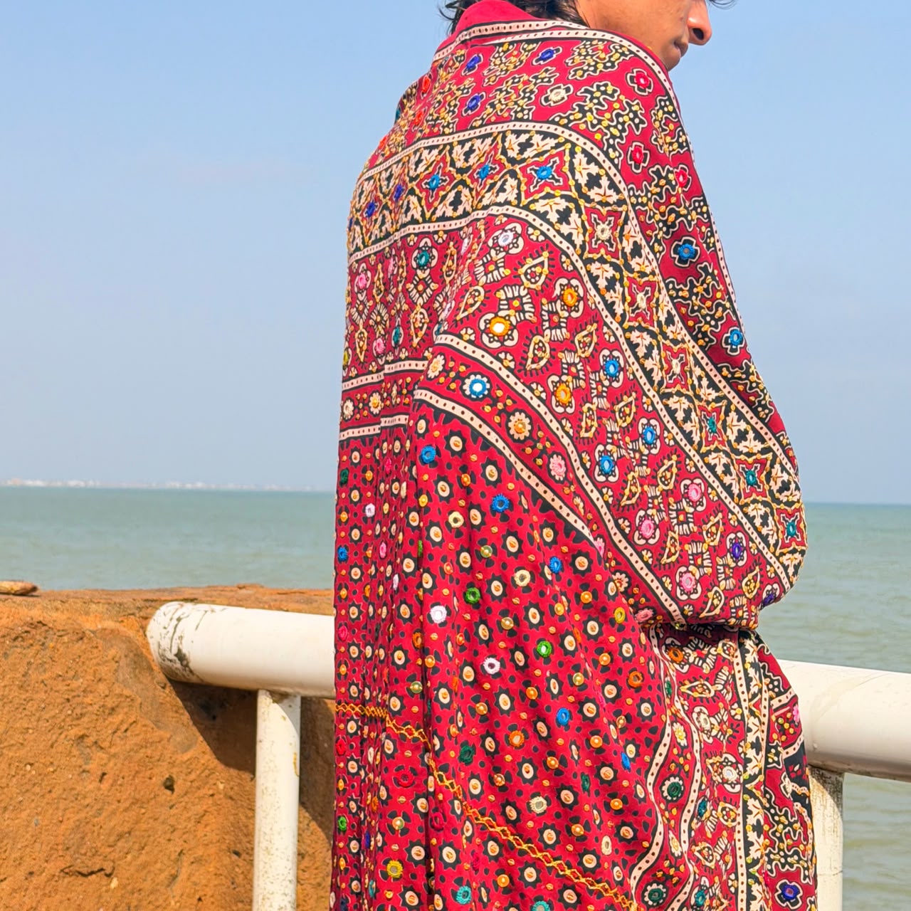 Embellished Ajrak