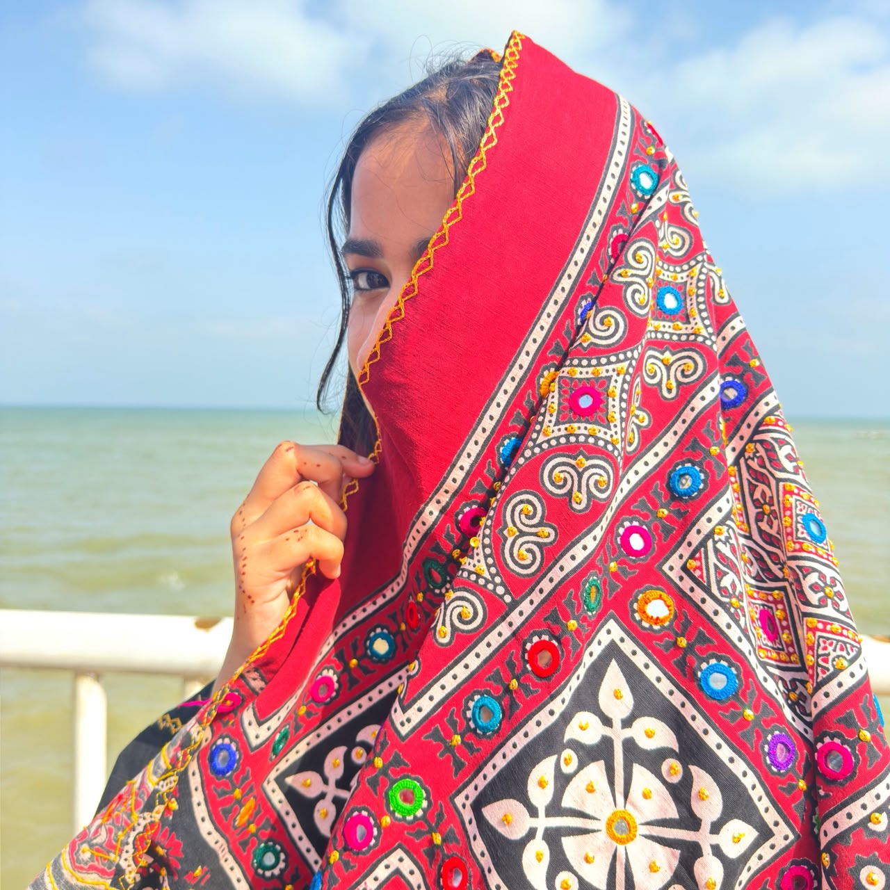 Embellished Ajrak