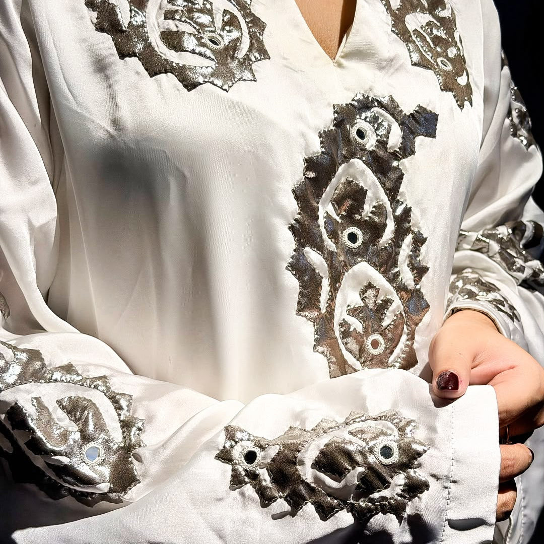 Serene | Appliqué Kaftan Dress Her Studio