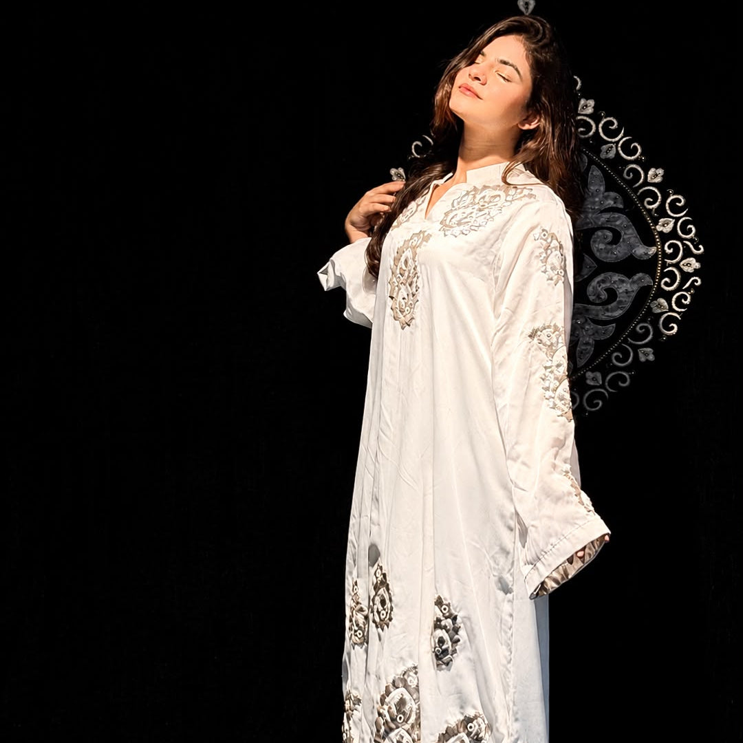 Serene | Appliqué Kaftan Dress Her Studio