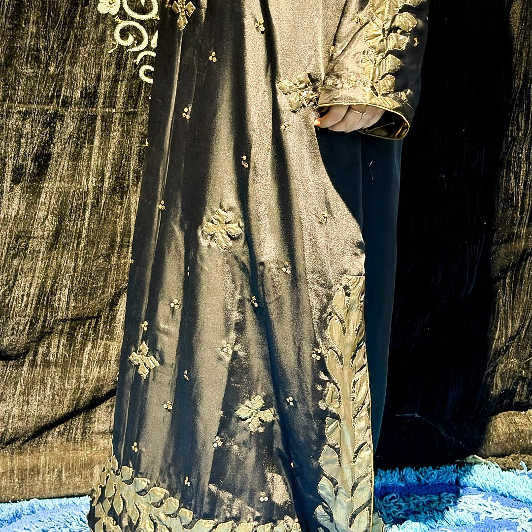 Noir | Appliqué Kaftan Dress Her Studio