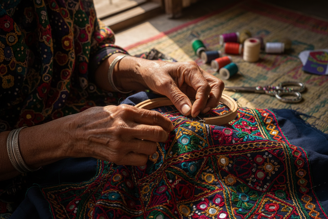 Traditional Sindhi Hand Embroidery