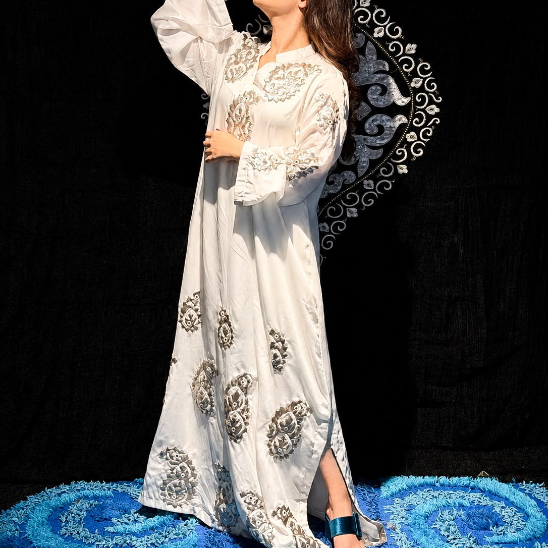 Serene | Appliqué Kaftan Dress Her Studio